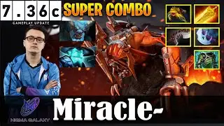 Miracle - Lifestealer  | 7.36c Update | Super COMBO BARA STORM | Safelane | Dota 2 Pro MMR Gameplay