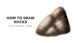 How to draw Rocks | Custom Brush | Clip Studio Paint | Hamabe Arts