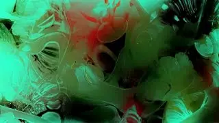 Organic HD Motion Background - Abstract Red, Turquoise & Green Pattern
