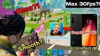 Xiaomi Redmi Note 8 Gaming Test - Fortnite Mobile, 30fps or 60fps?!