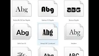 Installing fonts  -  WIndows 10