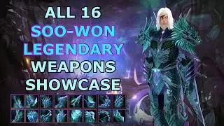 Guild Wars 2 : All 16 Legendary Soo-Won Weapon's ( Showcase )