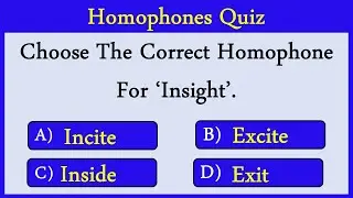 Homophones Quiz 8: Can You Score 10/10?