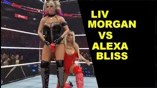WWE 2K25 Liv Morgan vs Alexa Bliss - Steel Cage