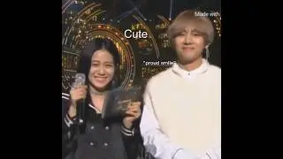 jisoo finding taehyung cute 😭 #vsooedit #kpop #blackpink #bts