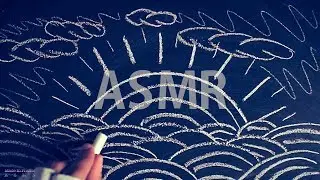 ASMR Drawing Chalk on Blackboard #1 💤NO TALKING for SLEEP