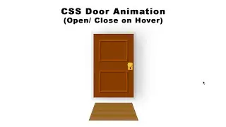 CSS Door Animation (Open/ Close on Hover)