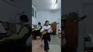 М.Тінәлин " Жайлау биі ". Орын.: Мадихан Рамина (12жас). Концертмейстері : Цымбал Юлия Анатольевна.