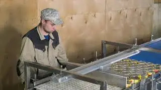 ПЛР-1200.1 - Линия разгрузки банок из корзин (контейнеров) автоклава АГ-1200