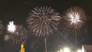 Happy New Year 2021| New Year Night Celebration In Abu Dhabi UAE | World Record 35 Minute Fire Show
