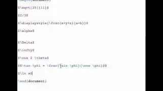 Intermediate mathematics in LaTeX