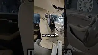 Из светлого потолка в темный. Перетяжка потолка #авто