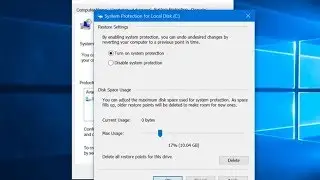 How To Enable System Protection On Windows 10