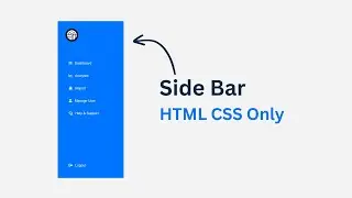 sidebar menu html css | Tarun Code