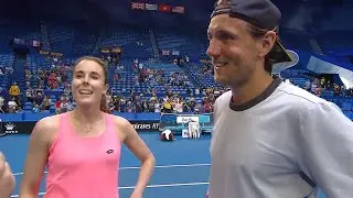 Team France on-court interview (RR) | Mastercard Hopman Cup 2019