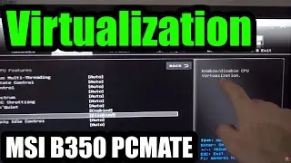 How to Enable Virtualization on MSI B350 PC MATE (BIOS date nov.2019)