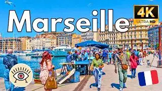 Marseille FRANCE 🇫🇷 | WALKING TOUR | 3-hour walking tour through HISTORY and ART ✨