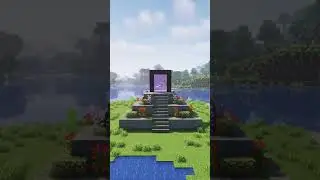 Insane beautiful nether portal tutorial in Minecraft #minecraft #short #shorts #minecraftshorts