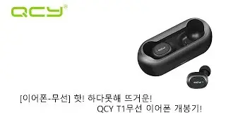 [이어폰-무선]핫! 하다못해 뜨거운 QCY T1 코드리스 이어폰 개봉기!