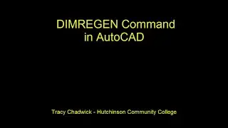DIMREGEN Command in AutoCAD