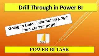 Creating Drill Through Action for Detail Analysis in power BI || Power BI Tasks 2023 ||