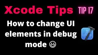 Xcode Tips and Tricks : Debugging Tips to change UI Elements in Xcode 