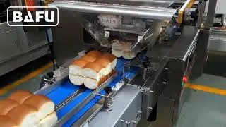 hamburger buns packaging machine, bread packaging machine, burger buns packaging machine