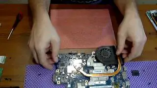 Packard Bell New90 - Чистка системы охлаждения - Драбер Сервис 2016