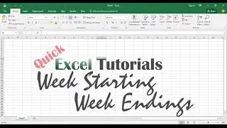 Tagalog QETs - Lesson 3: Reporting - Week Starting and Week Ending