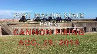 Fort Macon Last Cannon Firing of 2018