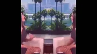 Kim talking to herself