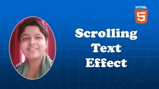 HTML: How to create a scrolling text effect