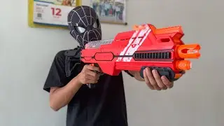 SPIDER MAN Nerf Gun In Real Life : RED Vs BLACK - Comedy Video