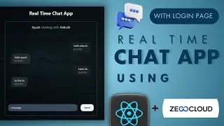 Build A Realtime Chat App Using React JS 🔥 | ZEGOCLOUD