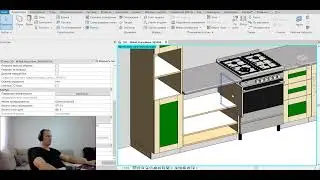 Revit Семейства: параметризованный шкаф 3 (скачай бесплатно)