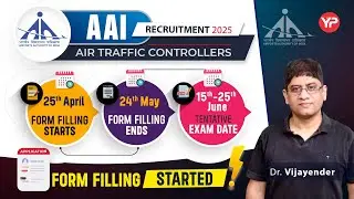 AAI ATC 2025 form filling started | Tentative date of exam?