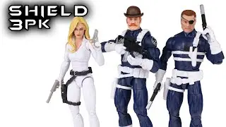 Marvel Legends SHIELD 3pk Fury, Dugan, Carter | Captain America Action Figure Review