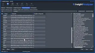 Insight Analyzer Tutorial: How to use Group Generator tool to organize keywords into relevant groups