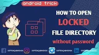 How to open files of locked file manager app in android. #androidtrick
