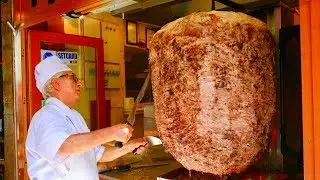TURKISH FOOD TOUR in Istanbul | GIGANTIC döner kebab, mouthwatering Kokoreç, midye dolma | DELICIOUS