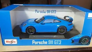 Unboxing da miniatura porsche 911-GT3 escala 1/18 fabricado pela Maisto