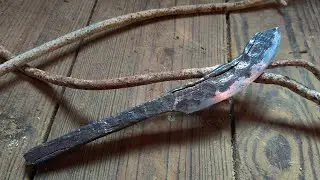 Forging a Letter Opener from an Iron Stake