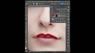 create lipstick color in photoshop #shorts #trendingadobe