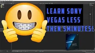HOW TO USE SONY VEGAS PRO 15 FOR BEGINNERS! LEARN LESS THEN 5 MINUTES!