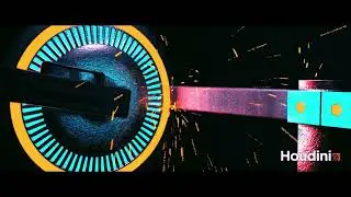 Houdini particle fx || Houdini particle collision with attribute transfer || Houdini sparks effects