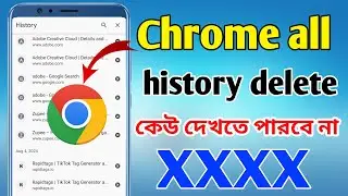 how to delete chrome history all |