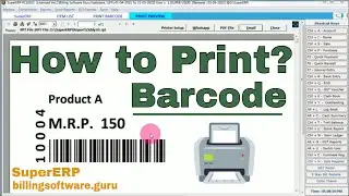 How to Print Barcode in SuperERP Billing Software