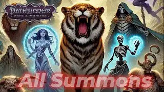 Pathfinder WOTR: All Summons Showcase!