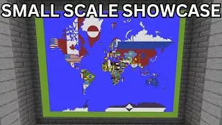 Small Scale World Flag Map in Minecraft Showcase [DOWNLOAD]