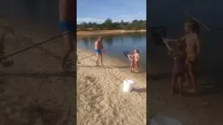 На рыбалке